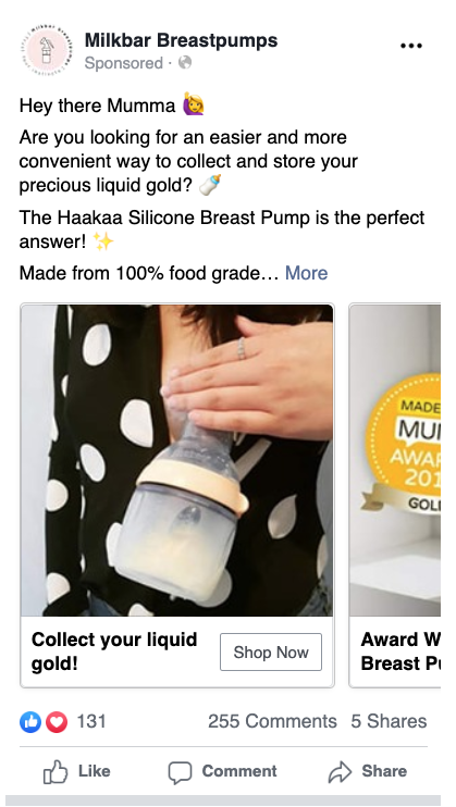 TOF Facebook Ad